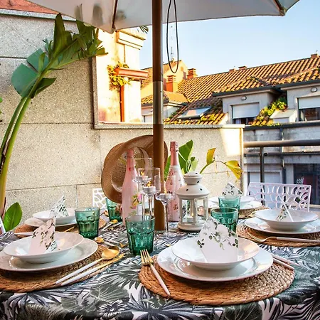 Bienvenido A Laperla Premium, Exclusivo Atico Con Vistas En El Corazon De Rias Baixas سانكسينكسو